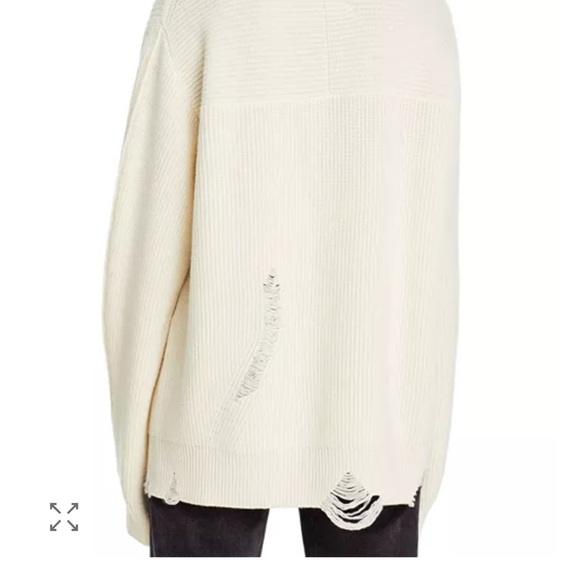 Helmut Lang Black V-Neck Sweater
